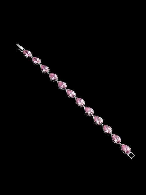 Bransoletka cristal pink