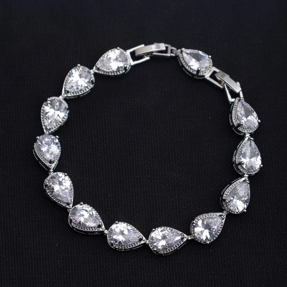 Bransoletka cristal silver