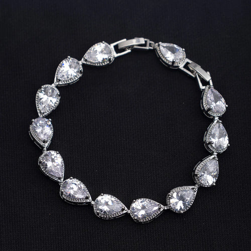 Bransoletka cristal silver